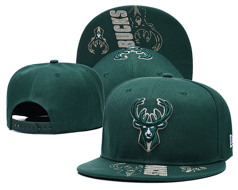 2020 NBA Milwaukee Bucks Hat 2020915->nba hats->Sports Caps